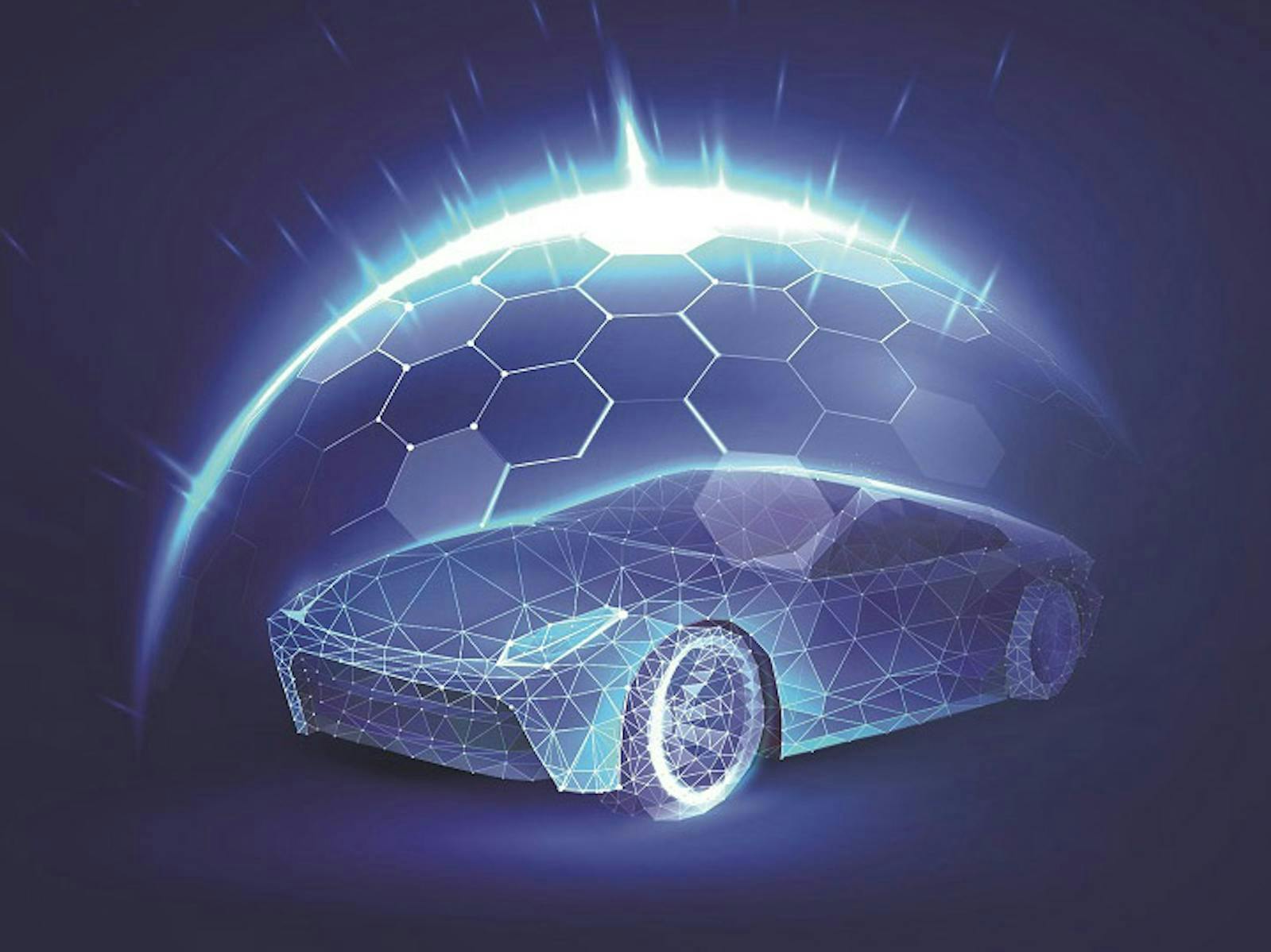 an image of a digitally shielded electric car. Credit: O-IAHI via Shutterstock.