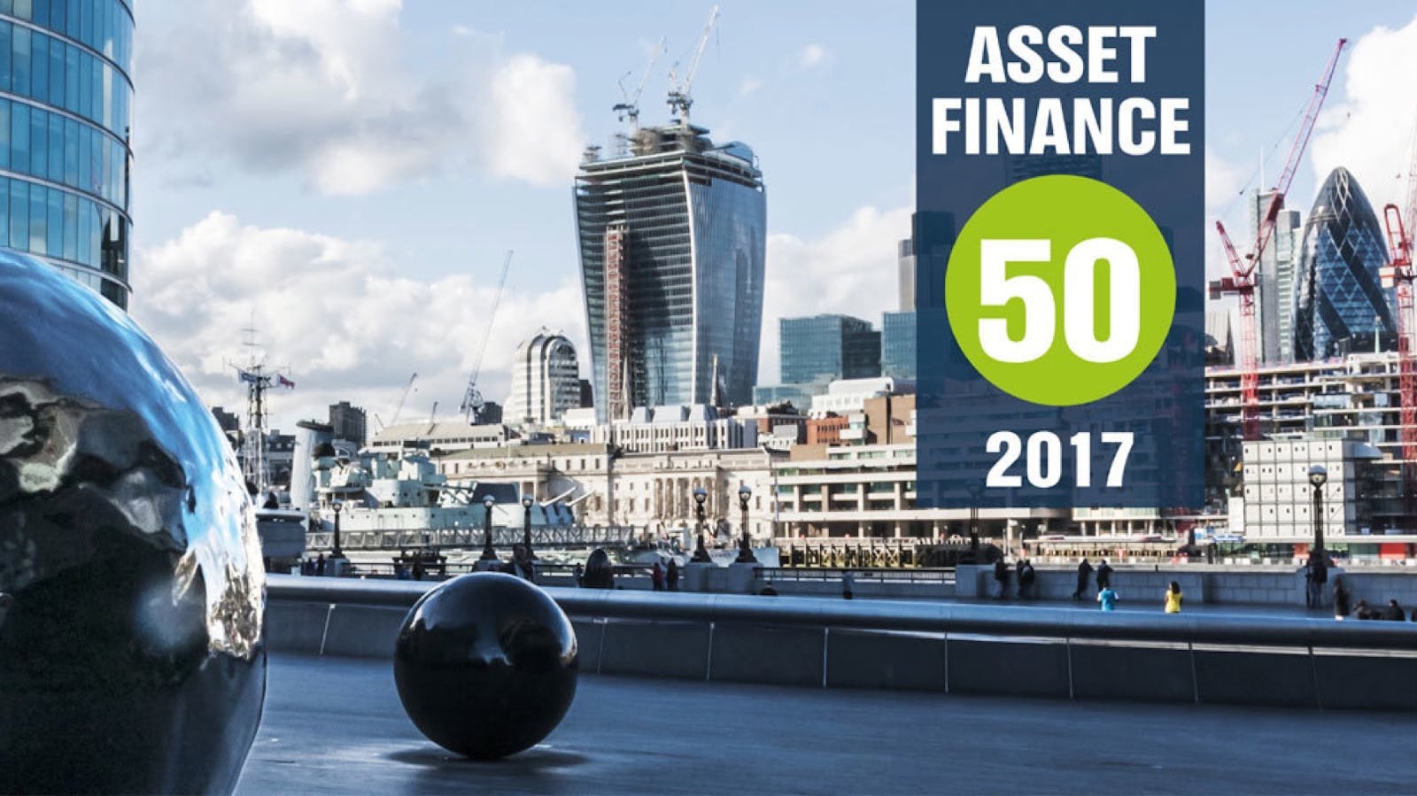 Asset Finance 50 2017 with London Skyline 