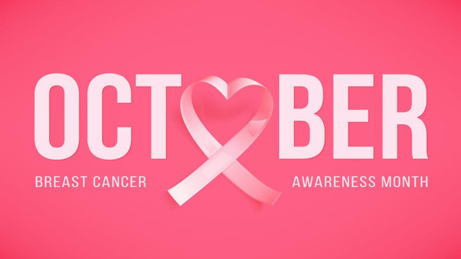 October breast cancer awareness month logo