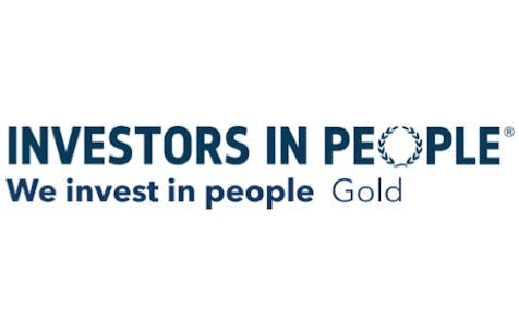 Investors in People "We invest in people" Gold award logo