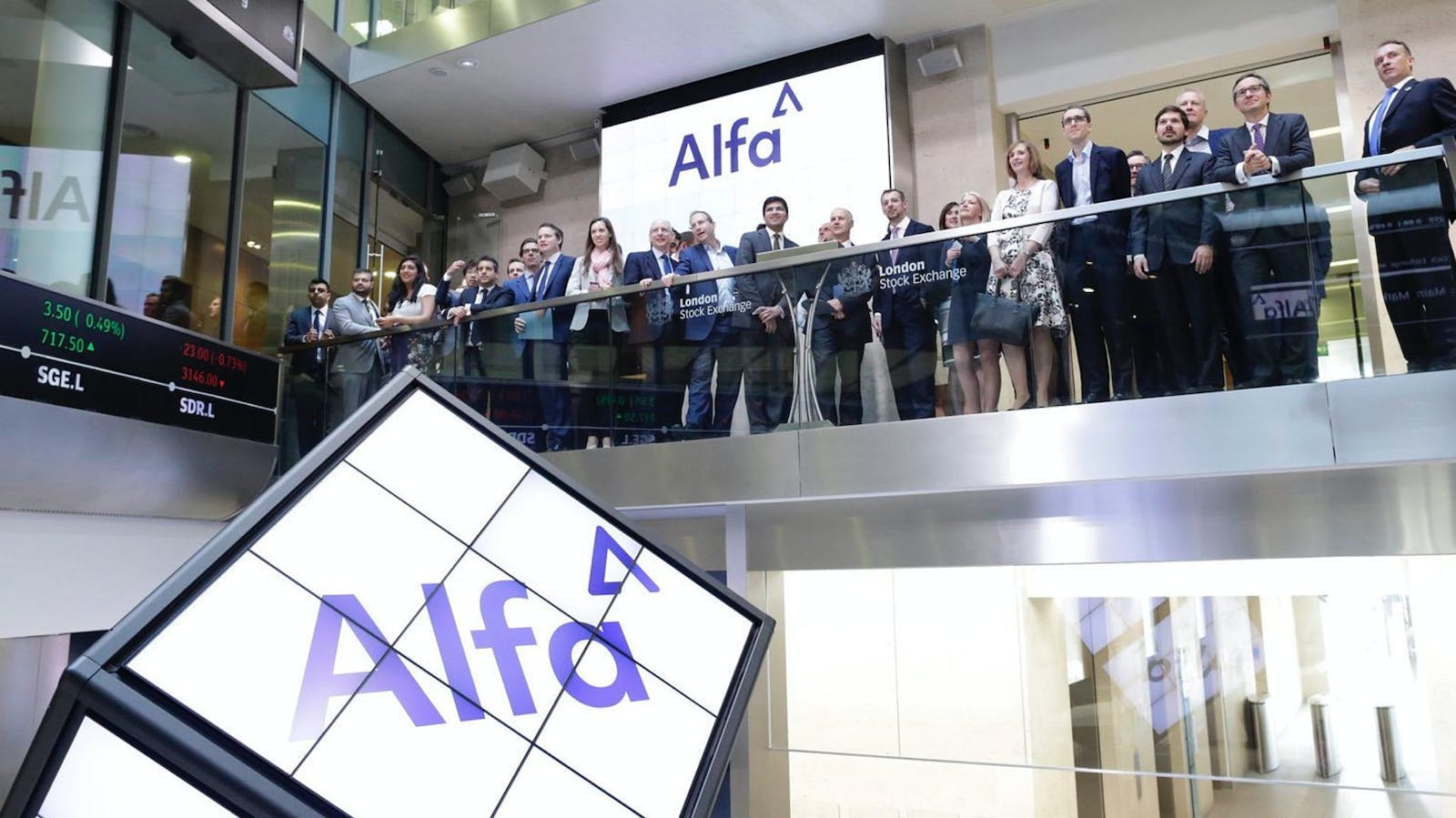 Alfa listed on the London Stock Exchange